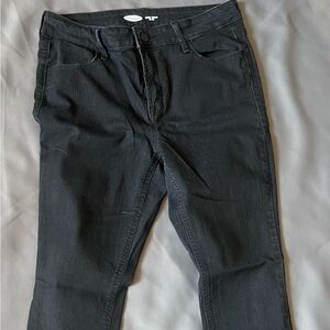 Old Navy Black Charcoal Super Skinny Jeans